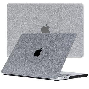 Lunso  cover hoes - MacBook Pro 16 inch (2021) - Glitter Zilver