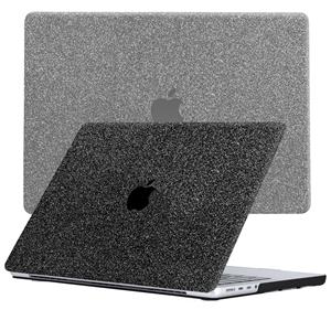 Lunso  cover hoes - MacBook Pro 16 inch (2021) - Glitter Zwart