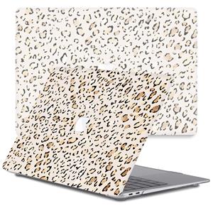 Lunso  cover hoes - MacBook Air 13 inch (2010-2017) - Leopard Rose Gold