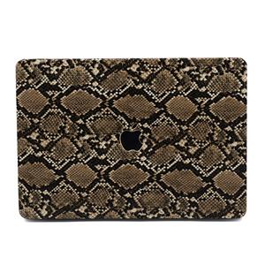 Lunso  cover hoes - MacBook Air 13 inch (2018-2019) - Snake Pattern Brown