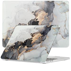 Lunso  cover hoes - MacBook Air 13 inch M2 (2022) - Marble Magnus
