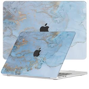 Lunso  cover hoes - MacBook Air 13 inch M2 (2022) - Marble Ariel
