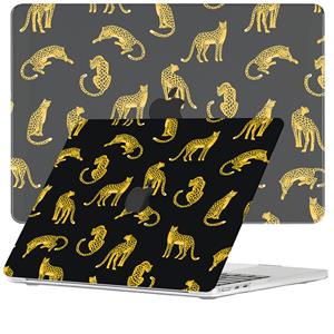 Lunso  cover hoes - MacBook Air 13 inch M2 (2022) - Leopard Black