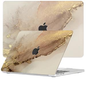 Lunso  cover hoes - MacBook Air 13 inch M2 (2022) - Sweet Caramel