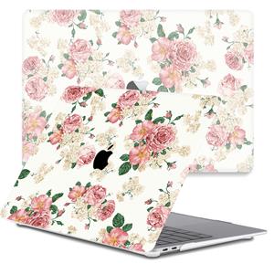 Lunso  cover hoes - MacBook Pro 13 inch (2020-2022) - Pink Roses