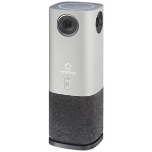 Renkforce »360-Grad-Videokonferenz-System Full HD« Webcam (360° Erfassung, 4 Weitwinkel-Kameras, Voice Tracking Mikrofone (bis 5 m Reichweite), Lautsprecher, Standfuß)