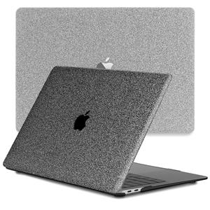 Lunso  MacBook Air 13 inch M2 (2022) - case hoes - Glitter Donkergrijs