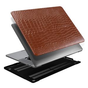 Lunso  MacBook Air 13 inch M2 (2022) - case hoes - Croco Bruin