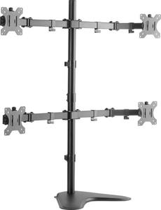 LogiLink BP0046 4fach Monitor-Standfuß 33,0cm (13 ) - 81,3cm (32 ) Höhenverstellbar, Neigbar, Schw
