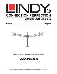 Lindy LCD-Monitorarm, Lang, Modular