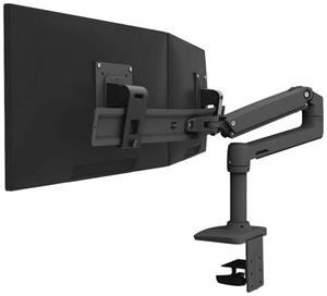 Ergotron 45-489-224 2fach Monitor-Tischhalterung 38,1cm (15 ) - 63,5cm (25 ) Drehbar, Höhenverst