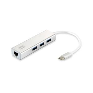 LevelOne »LEVEL ONE  USB-C 4-Port USB3.0(3x)+ Gbit(1« Netzwerk-Switch