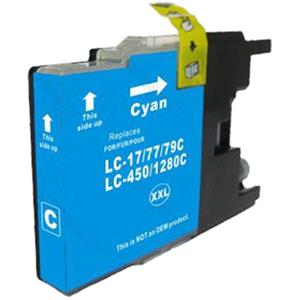 Huismerk Brother LC-1280XLC cartridge cyaan