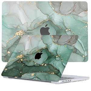 Lunso  MacBook Pro 14 inch M1 / M2 (2021-2023) - case hoes - Green Maeve