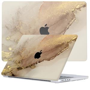 Lunso  MacBook Pro 14 inch M1 / M2 (2021-2023) - case hoes - Sweet Caramel