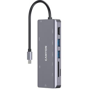 Canyon DS-11 USB 3.2 Gen 1 (3.1 Gen 1) Type-C 5000 Mbit/s Grijs