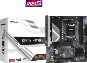 ASRock B650M-HDV/M.2 Mainboard Sockel (PC) AMD AM5 Formfaktor (Details) Micro-ATX Mainboard-Chipsatz