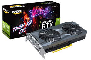 Inno3D GEFORCE RTX 3060 Ti TWIN X2 LHR - GeForce RTX 3060 Ti - 8 GB - GDDR6 - 256 Bit - 7680 x 4320 Pixel - PCI Express x16 4.0