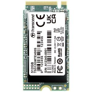 Transcend MTS400S 512 GB NVMe/PCIe M.2 SSD 2242 harde schijf PCIe NVMe 3.0 x4 Retail TS512GMTE400S