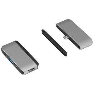 eSTUFF USB Hub - USB-C - 3.2 - HDMI 3.5mm - Grau