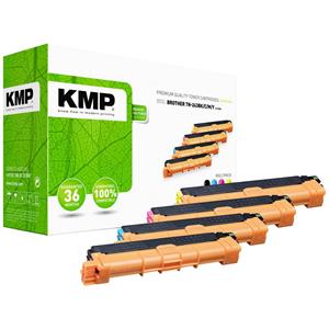 KMP Toner multipack vervangt Brother TN-243BK, TN-243C, TN-243M, TN-243Y, Mulitipack TN-243BKCMY Compatibel Zwart, Cyaan, Magenta, Geel 1000 bladzijden B-T09M
