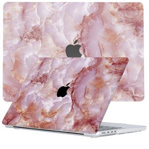 Lunso  MacBook Pro 14 inch M1 / M2 (2021-2023) - case hoes - Marble Finley