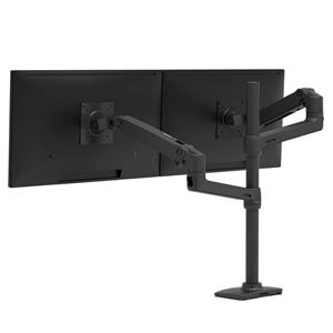 Ergotron LX Dual Monitor Arm - Monitor Tischhalterung mit patentierter CF-Technologie für 2 Displays bis 101,6cm (40")
