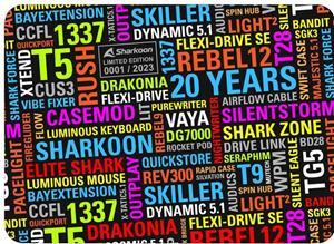 Sharkoon 20 Years Limited Edition Mauspad -exklusives, limitiertes Mauspad, Abmessungen: 355mm x 255mm x 3mm