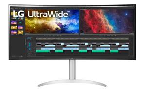 LG 38" Scherm UltraWide 38BQ85C-W - LED monitor - curved - 38" - HDR - White - 5 ms AMD FreeSync