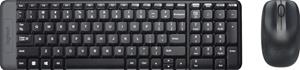 Logitech Wireless Combo MK220 - Tastatur & Maus Set - Italienisch - Grau