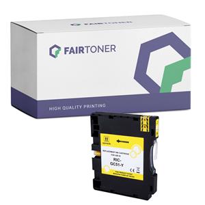FairToner Kompatibel für Ricoh 405865 / GC-51YH Druckerpatrone Gelb