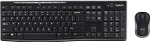 Logitech MK270 Wireless Combo - keyboard and mouse set - QWERTZ - Slovenian/Croatian - black - Keyboard and mouse set - Slovenian/Croatian - Zwart