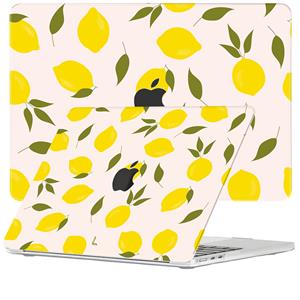 Lunso  MacBook Air 13 inch M2 (2022) - cover hoes - Squeezy Lemon