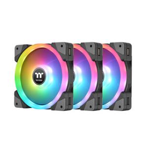 Thermaltake CL-F144-PL14SW-A PC-ventilator Zwart, Transparant, RGB (b x h x d) 140 x 140 x 25 mm Incl. RGB-verlichtingsbesturing