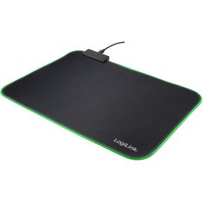 LogiLink Gaming Maus Pad mit RGB-Beleuchtung, schwarz