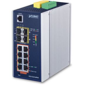 PLANET TECHNOLOGY PLANET Industrial L2+ 8-Port 10/100/1000T 802.3at PoE + Netzwerk-Switch