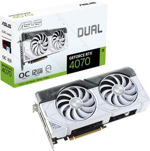 Asus Dual GeForce RTX 4070 White OC Edition - Videokaart