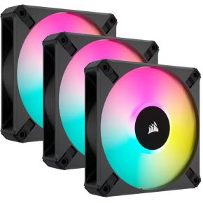 Corsair iCUE AF120 RGB ELITE PWM Fan (triple pack) with Lighting Node CORE