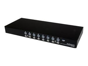 StarTech.com 16-poort 1U-Rack USB KVM-switch met OSD en Bekabeling