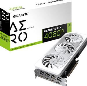 Gigabyte GeForce RTX 4060Ti AERO OC 8G Grafikkarte - 8GB GDDR6X, 1x HDMI, 3x DP