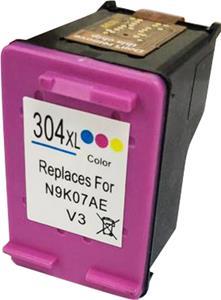 Huismerk HP 304XL cartridge kleur met inktniveau