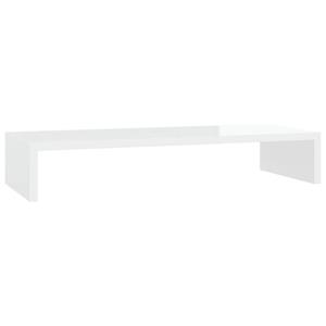 VIDAXL Monitorständer Hochglanz-weiß 60x23,5x12cm Holzwerkstoff