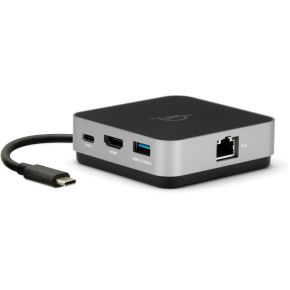 OWC Travel Dockingstation, 6 Ports, Gigabit Netzwerkanschluss, Bis zu 100 W Durchgangsleistung (USB-C), Kompatibel mit allen Thunderbolt 3 Macs & PCs