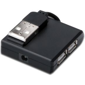 MicroConnect MC-USB2.0HUB4P USB 2.0 400Mbit/s Zwart hub & concentrator