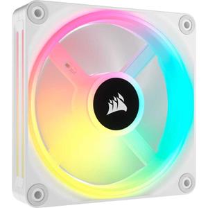 Corsair iCUE LINK QX120 RGB Expansion Fan - White - Gehäuselüfter - 120 mm - Weiß mit RGB-Beleuchtung - 37 dBA