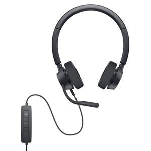 Dell Pro Stereo Headset - WH3022 On Ear headset Zwart