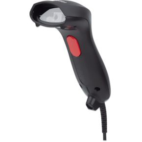 IC Intracom Manhattan 2D Handheld Barcode Scanner, USB-A, 250mm Scan Depth, Cable 1.5m, Max Ambient Light 100,000 lux (sunlight), Black, Three Year Warranty, Box - Barcode-Scanner