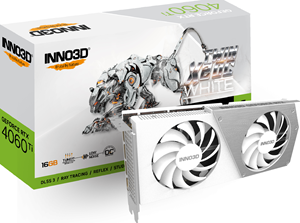 INNO3D GeForce RTX 4060 Ti 16GB Twin X2 OC White - Videokaart