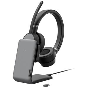 Lenovo Go Wireless Over Ear headset Bluetooth Stereo Grijs Noise Cancelling Volumeregeling, Microfoon uitschakelbaar (mute)