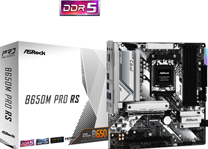 ASRock B650M Pro RS Mainboard Sockel (PC) AMD AM5 Formfaktor (Details) Micro-ATX Mainboard-Chipsatz